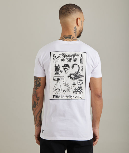 Tattoo Patch Crew Neck