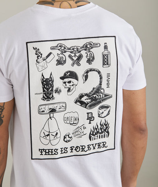 Tattoo Patch Crew Neck