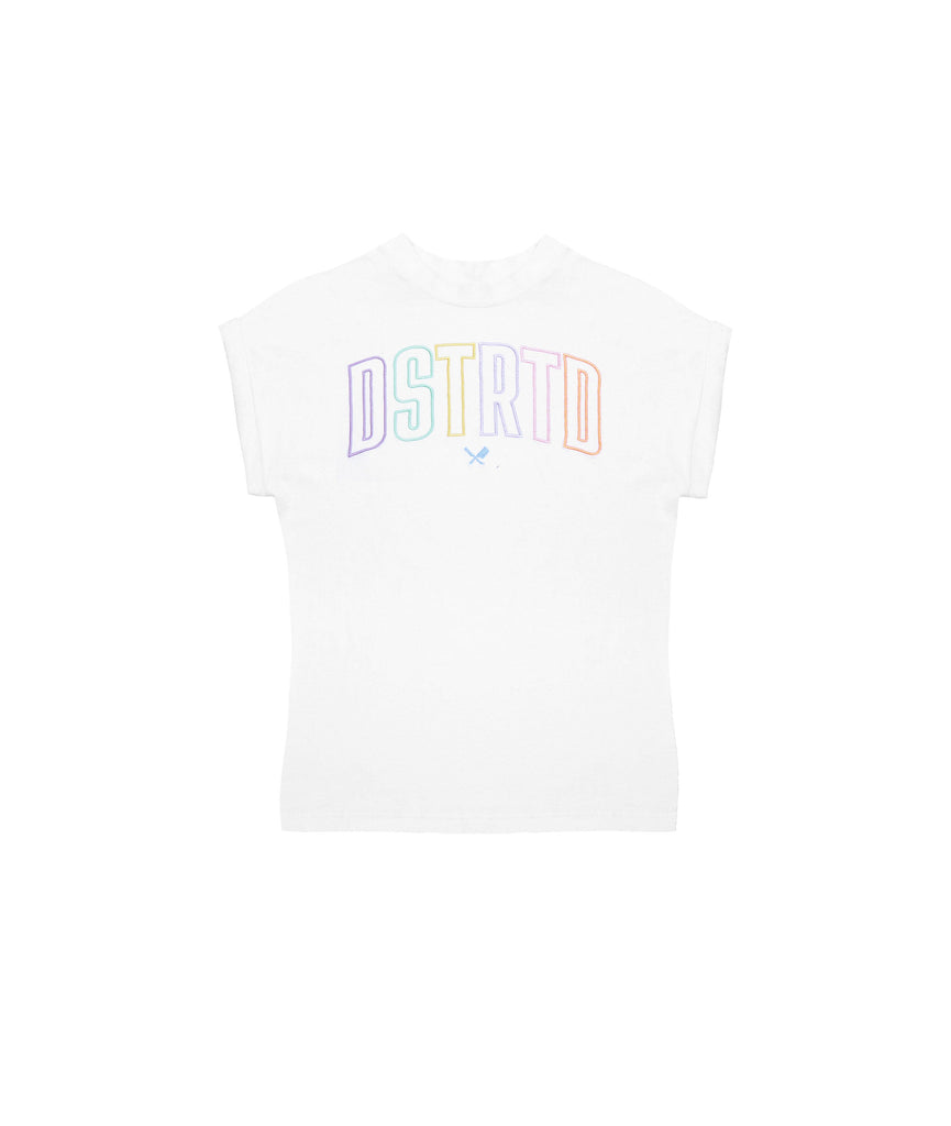 WMN Metallic Rainbow Tight Round Neck
