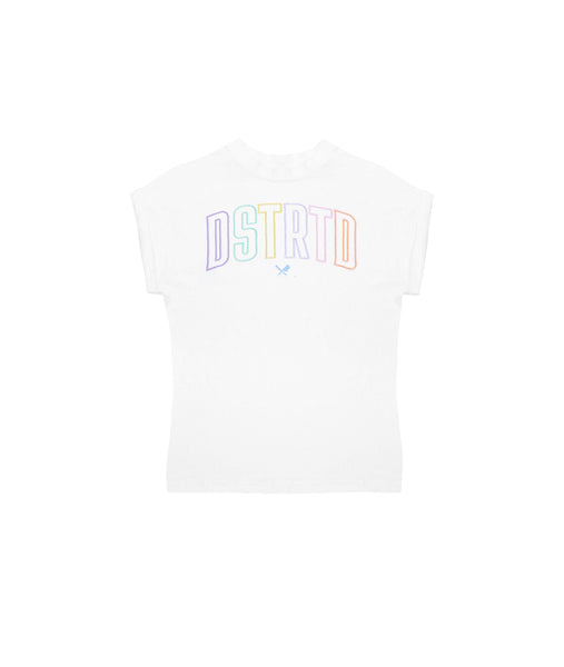 WMN Metallic Rainbow Tight Round Neck