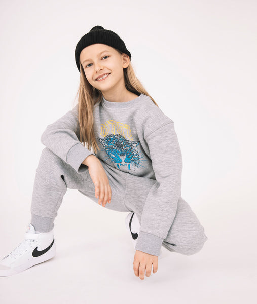 Kids Panther Crew Neck